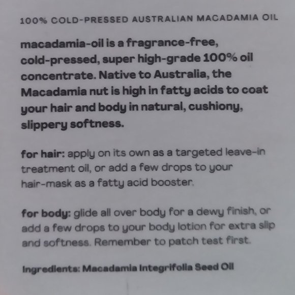 Bread Macadamia Oil - Picture 2 of 5
